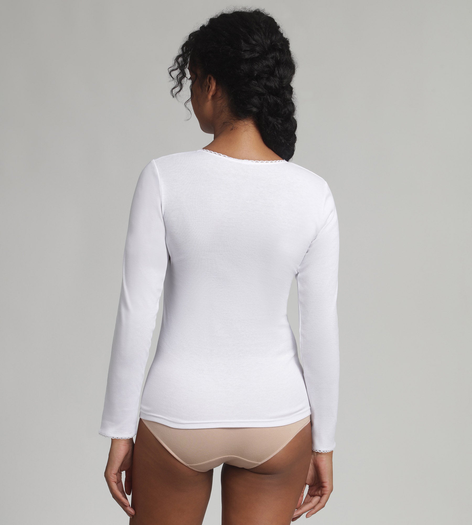 Playtex® Maglietta a maniche lunghe bianca Thermal Classic