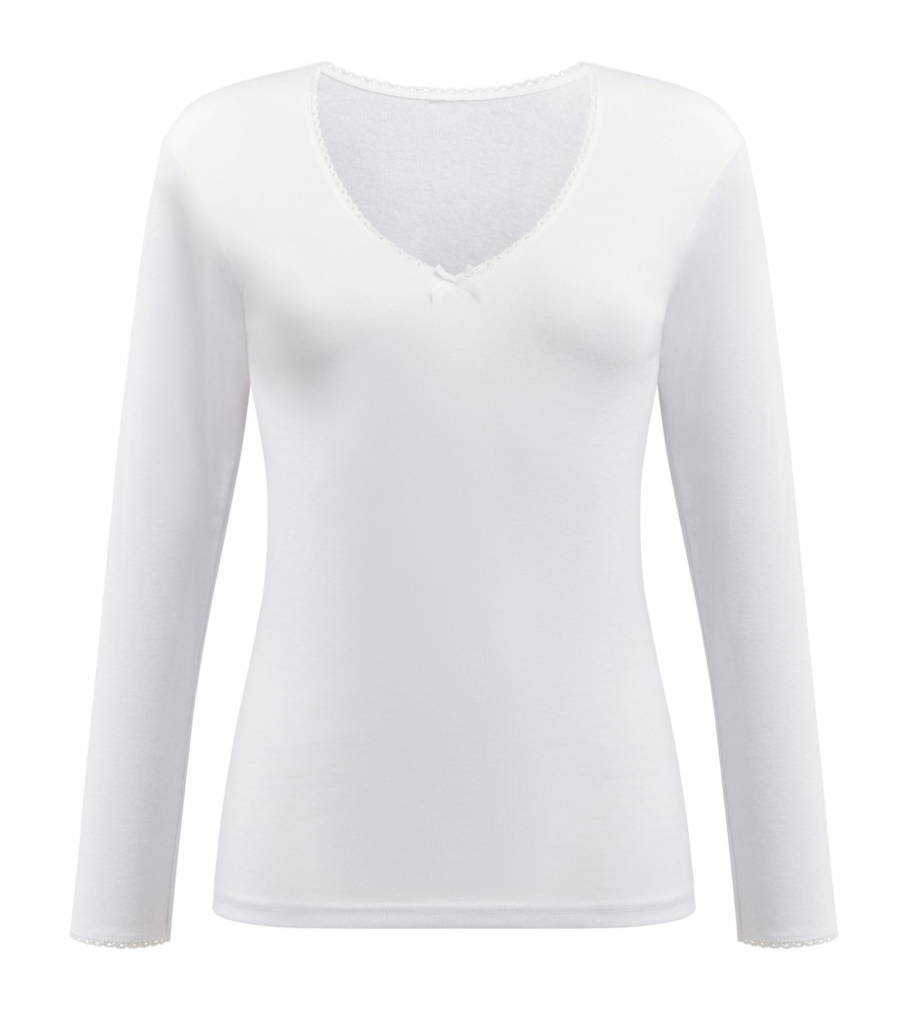 Playtex® Maglietta a maniche lunghe bianca Thermal Classic