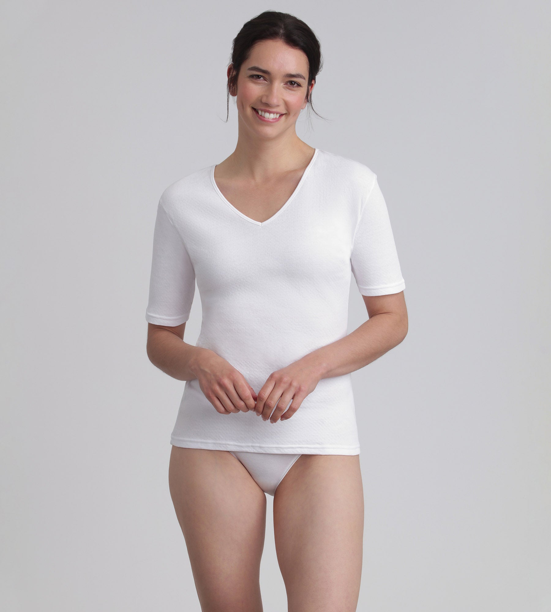 Playtex® Maglietta a maniche corte Bianco Thermal Natural