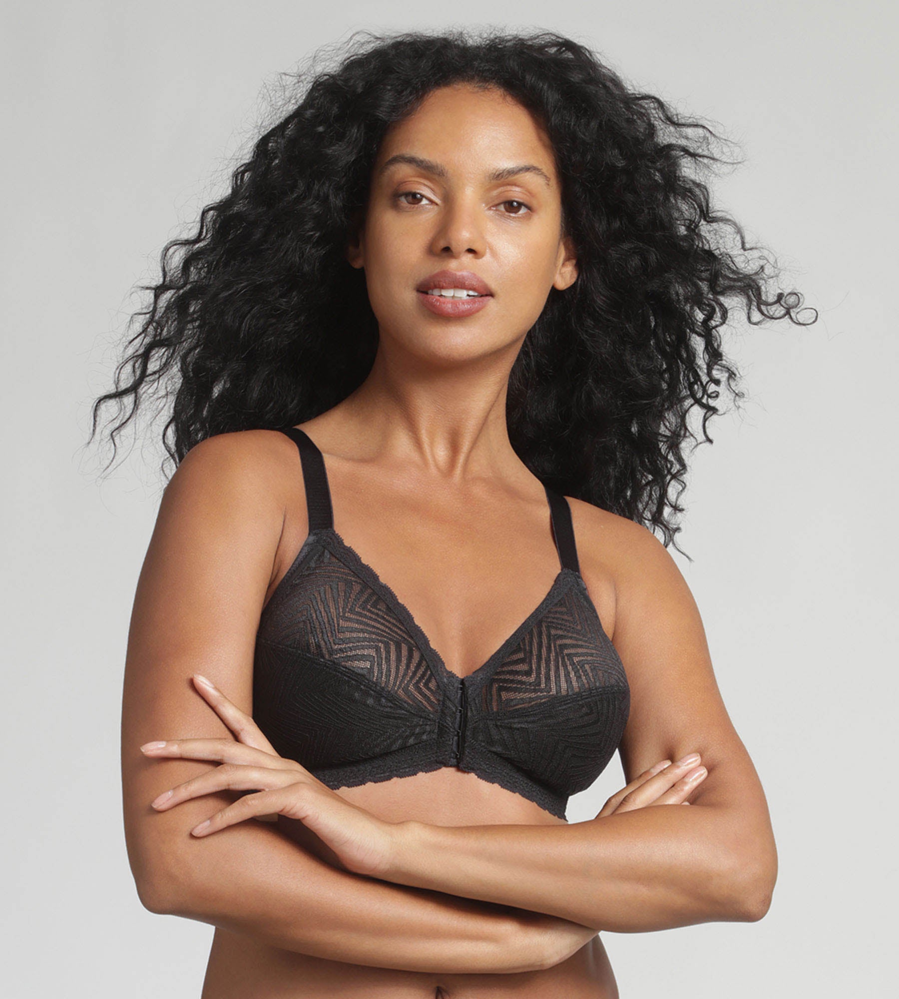 Playtex® Reggiseno senza ferretto aperto davanti nero Ideal Posture
