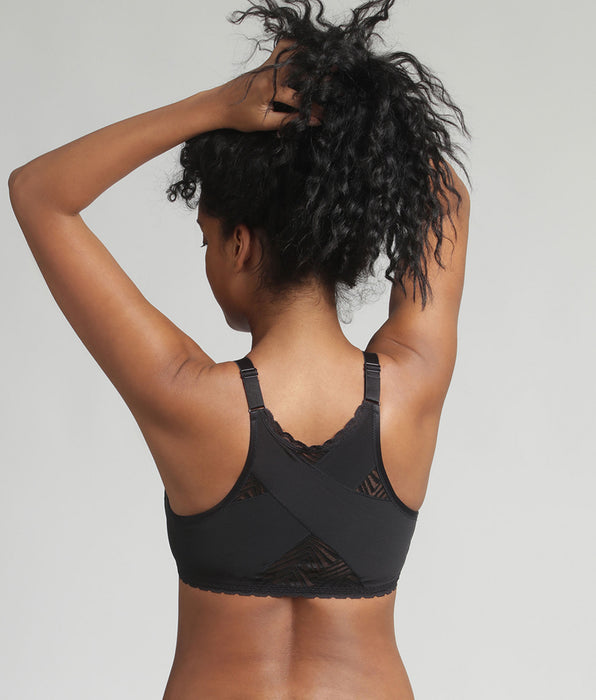 Playtex® Reggiseno senza ferretto aperto davanti nero Ideal Posture