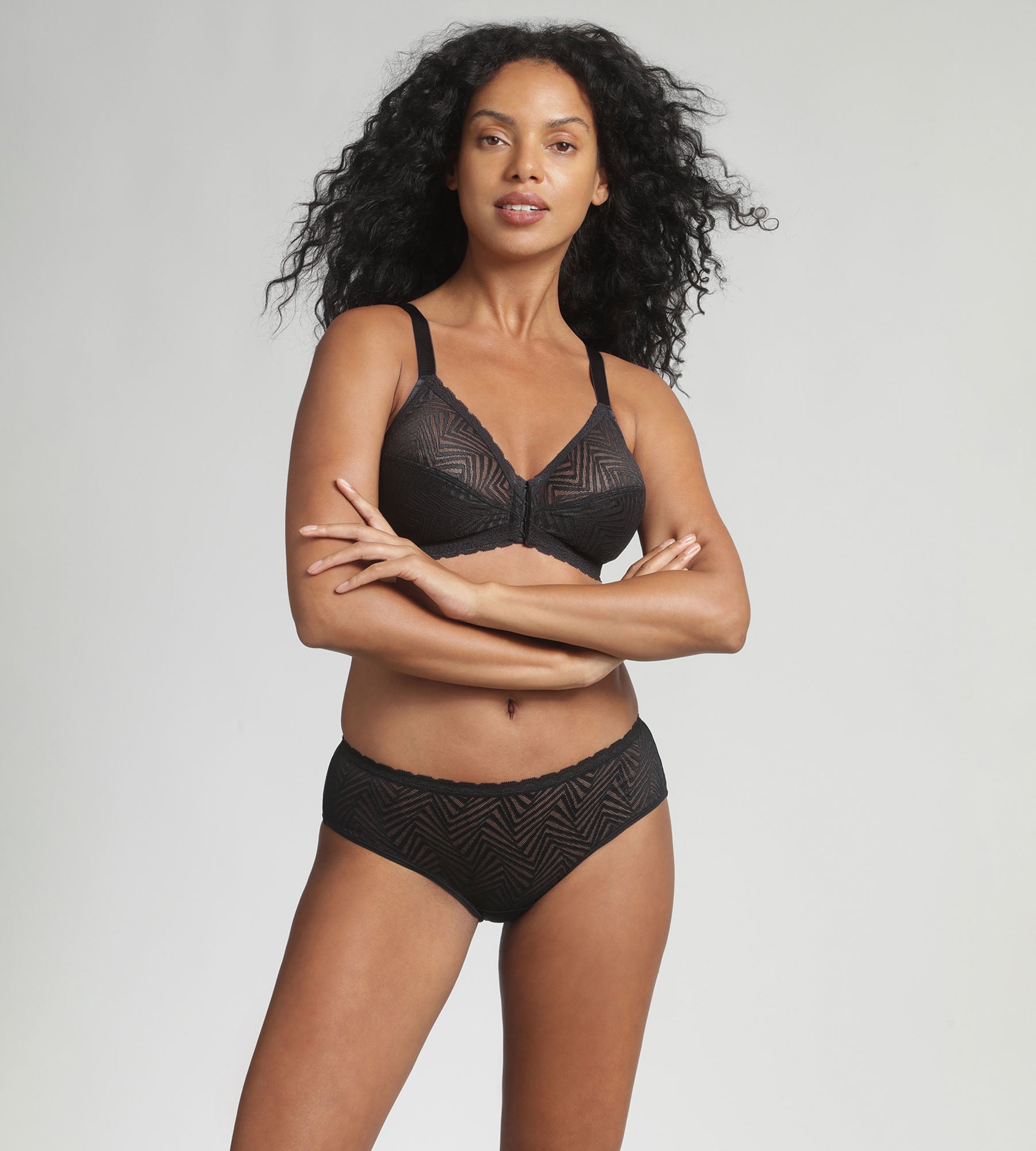 Playtex® Reggiseno senza ferretto aperto davanti nero Ideal Posture