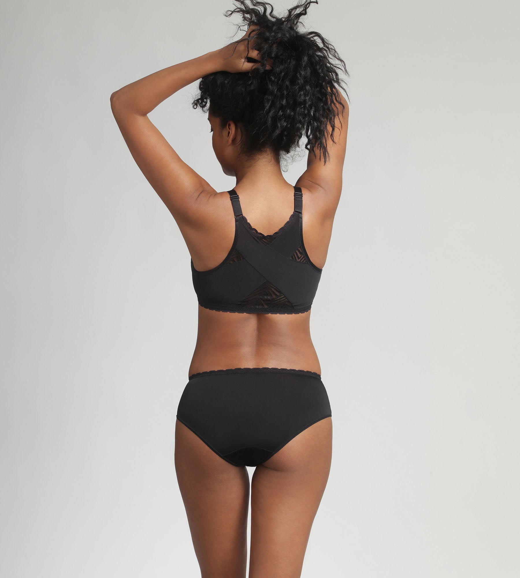 Playtex® Reggiseno senza ferretto aperto davanti nero Ideal Posture