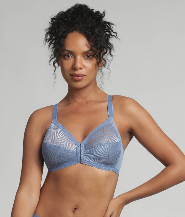Playtex® Reggiseno senza ferretto apertura davanti blu oceano Ideal Posture