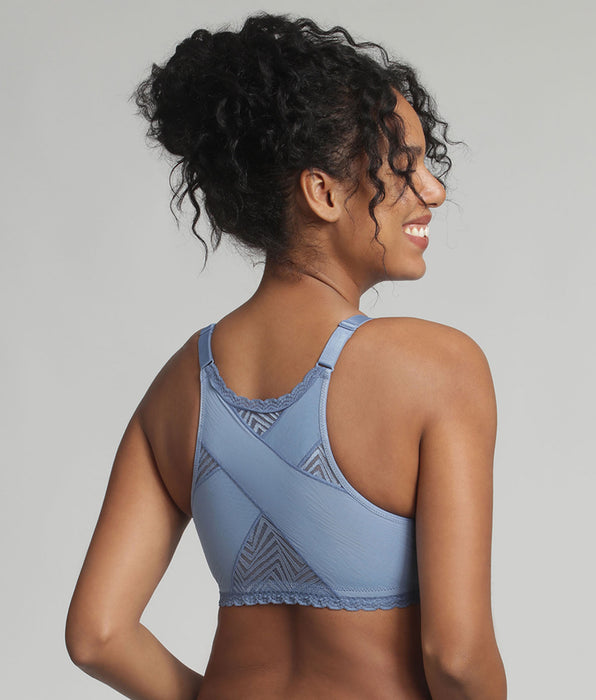 Playtex® Reggiseno senza ferretto apertura davanti blu oceano Ideal Posture