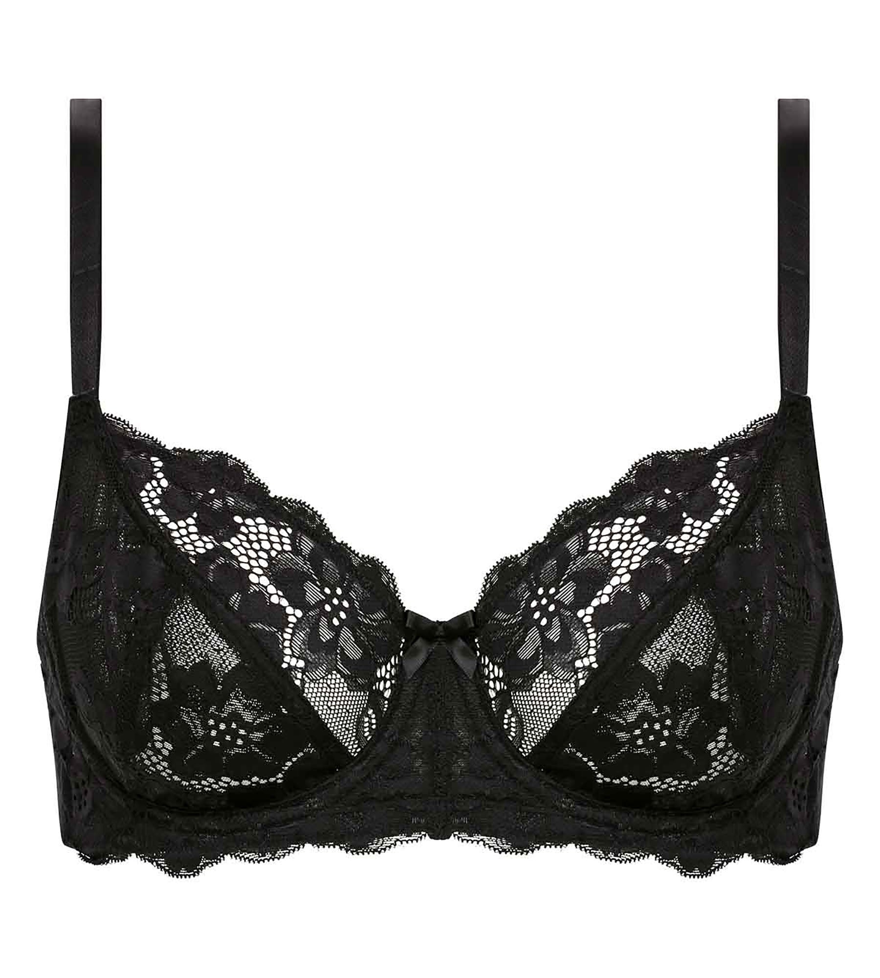 Playtex® Reggiseno balconcino con ferretto nero Essential Elegance