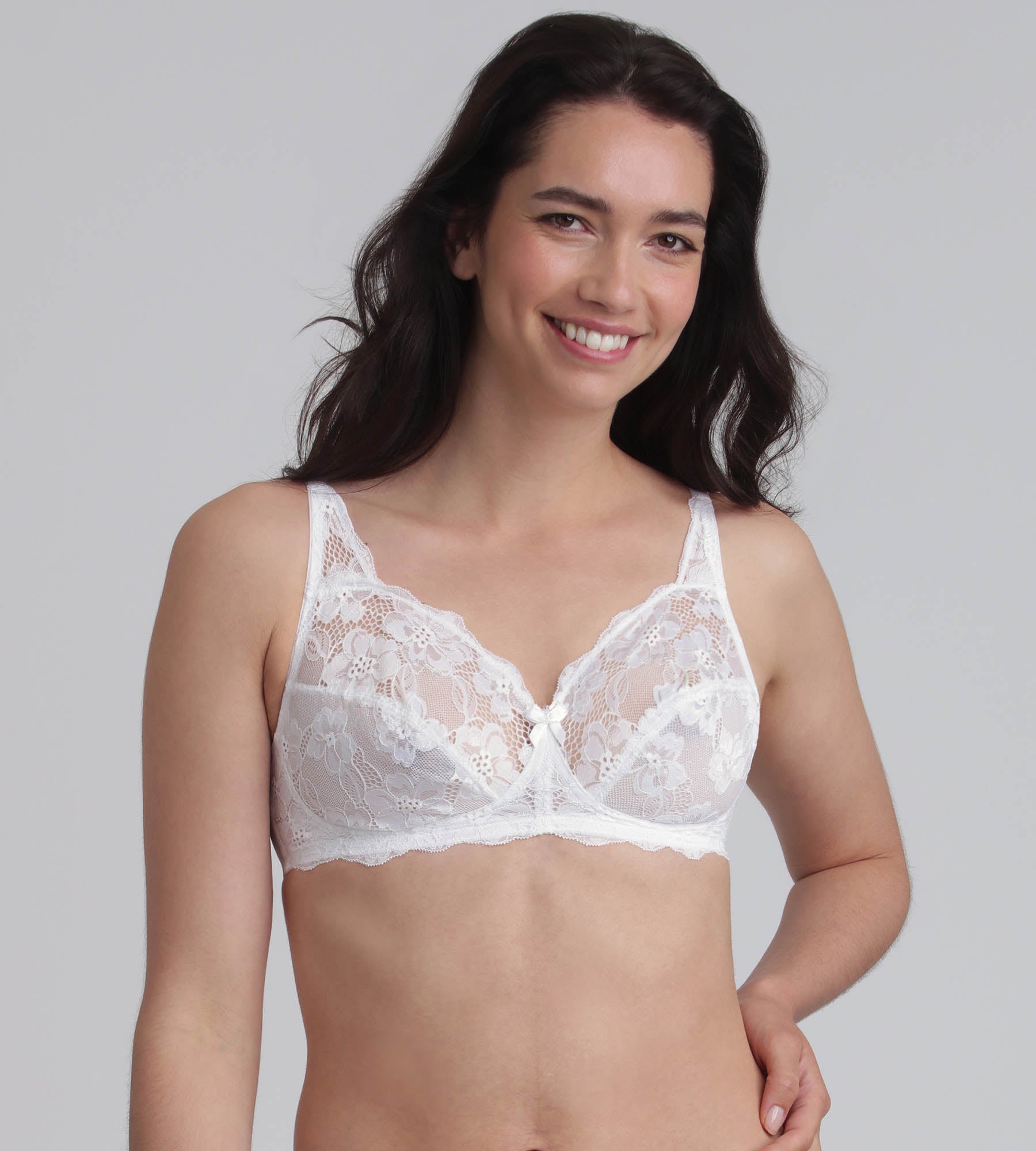 Playtex® Reggiseno balconcino senza ferretto bianco Essential Elegance