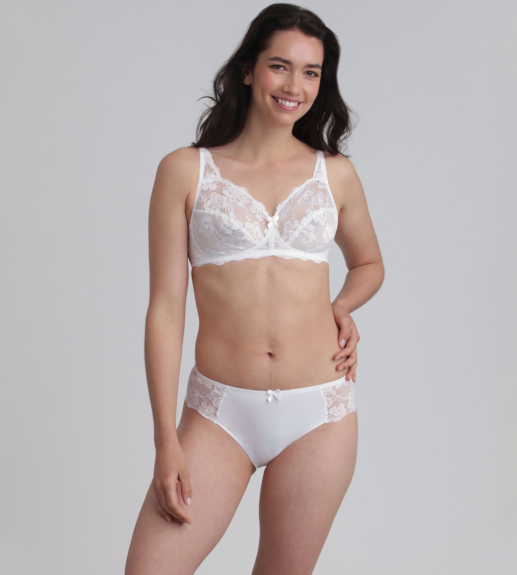 Playtex® Reggiseno balconcino senza ferretto bianco Essential Elegance