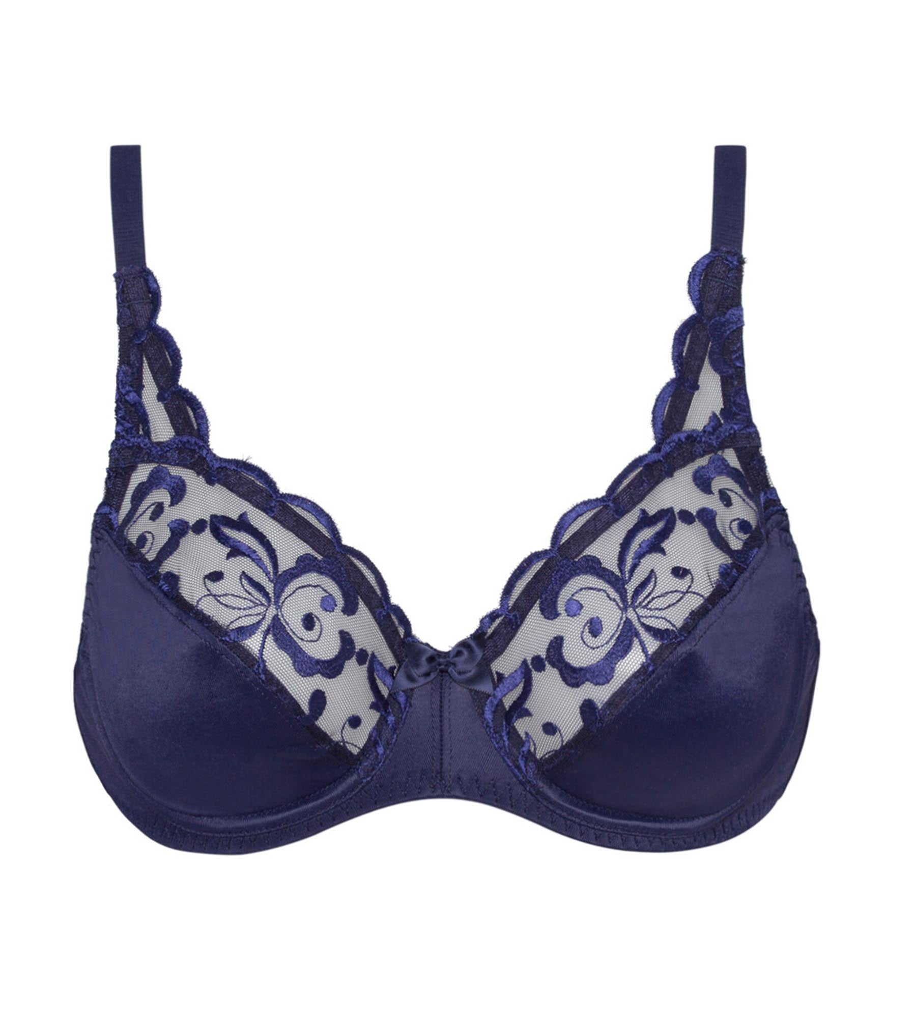 Playtex® Reggiseno con ferretto blu marino Essential Elegance Embroidery