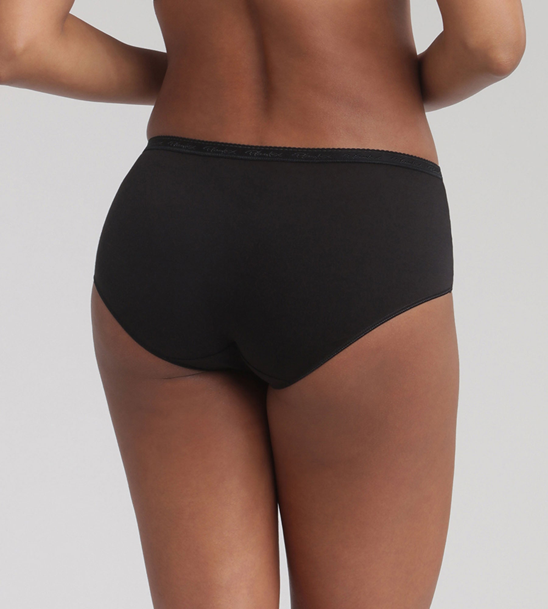 Playtex® Pacco da 3 slip midi neri Cotone Bio