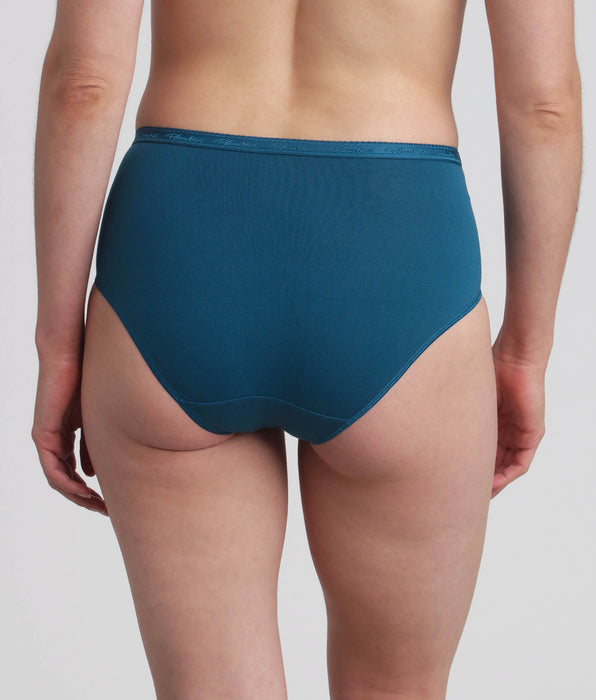 Playtex® Pacco di 3 slip rosso carminio, fantasia verde e verde pino Cotone Bio