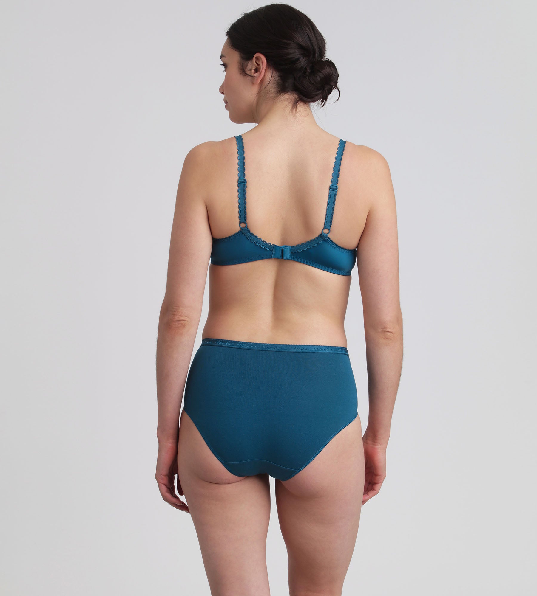Playtex® Pacco di 3 slip rosso carminio, fantasia verde e verde pino Cotone Bio
