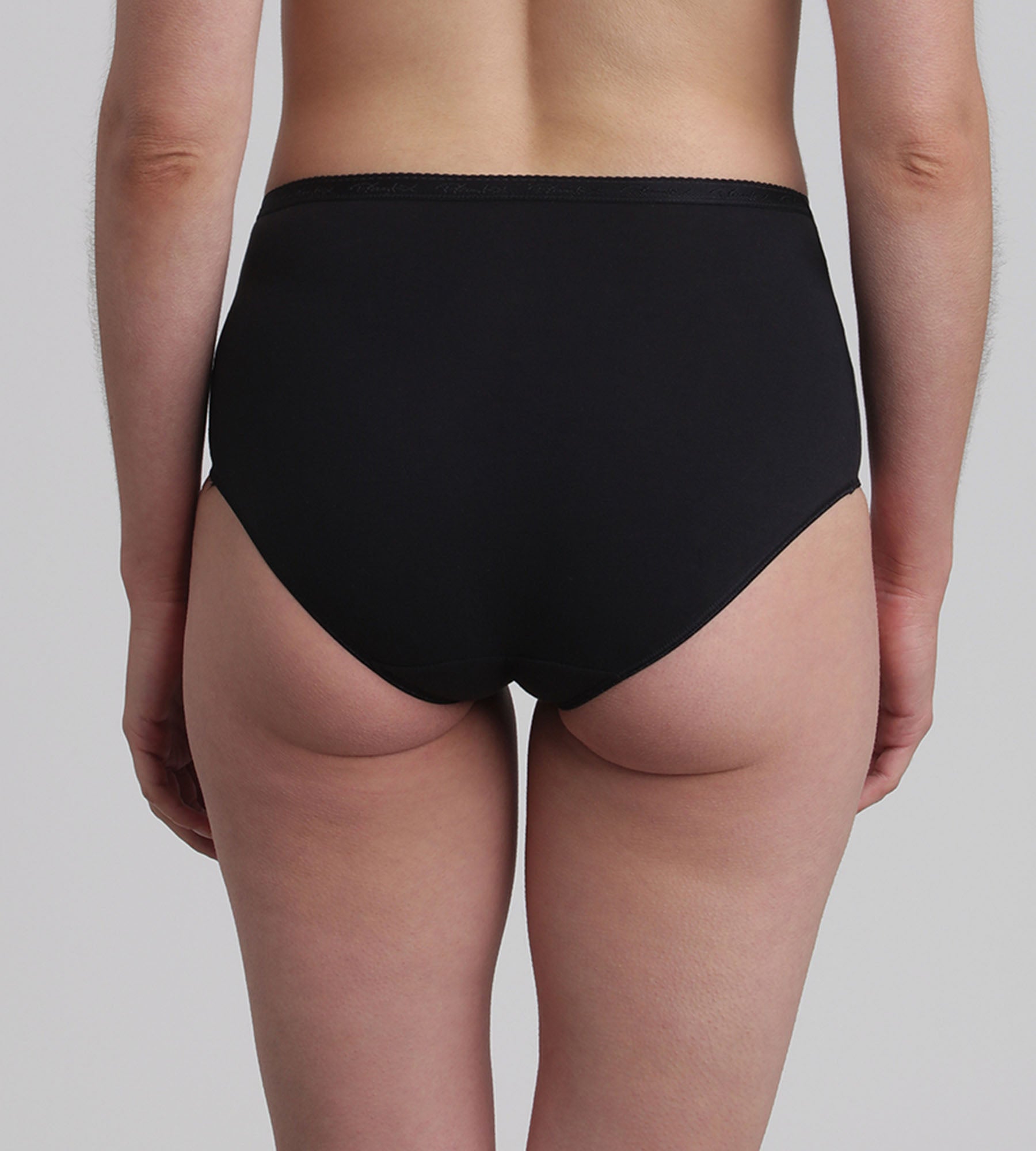 Playtex® Pacco da 2 slip vita alta neri Cotone Bio