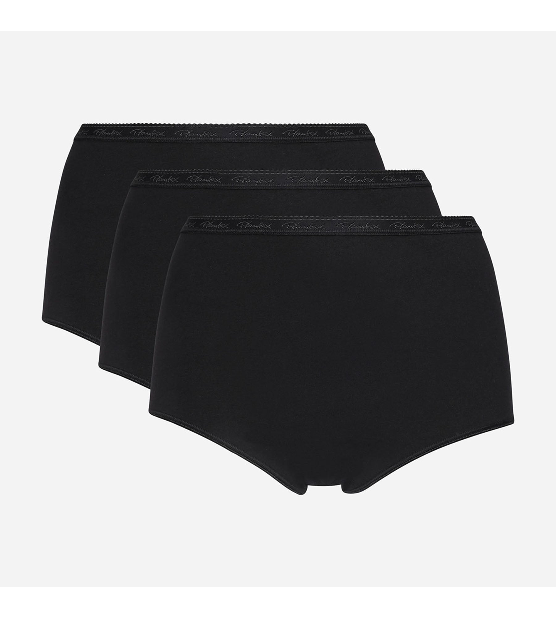 Playtex® Pacco da 3 slip maxi neri Cotone Bio