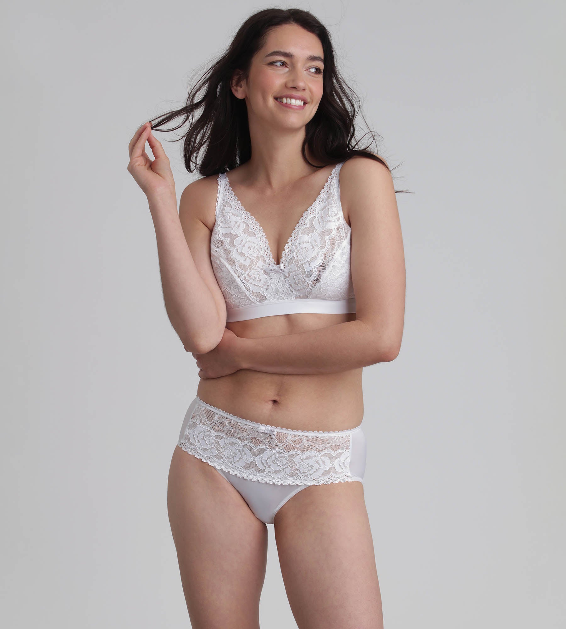 Playtex® Reggiseno senza ferretto bianco Flowery Lace Riciclato