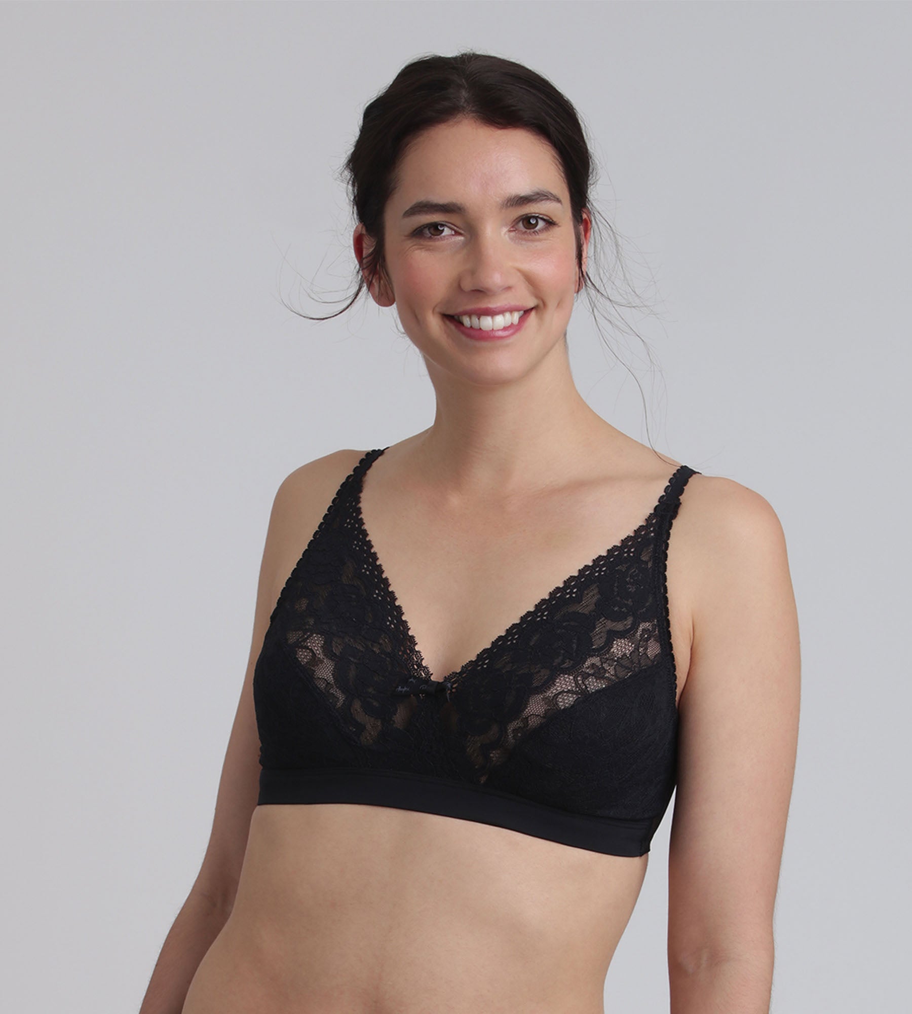 Playtex® Reggiseno senza ferretto nero Flowery Lace Riciclato
