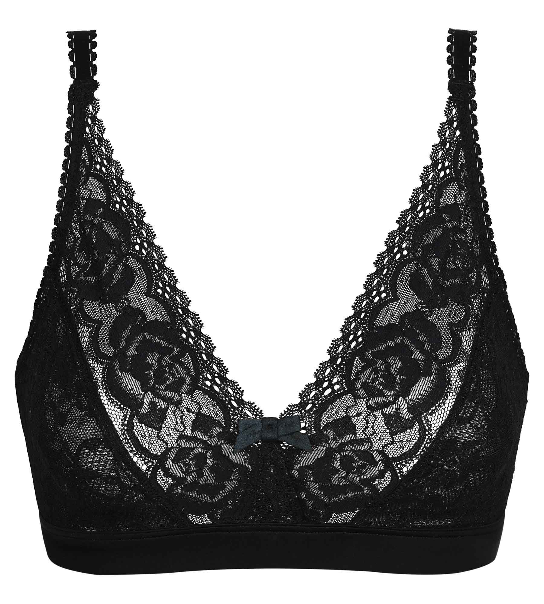 Playtex® Reggiseno senza ferretto nero Flowery Lace Riciclato