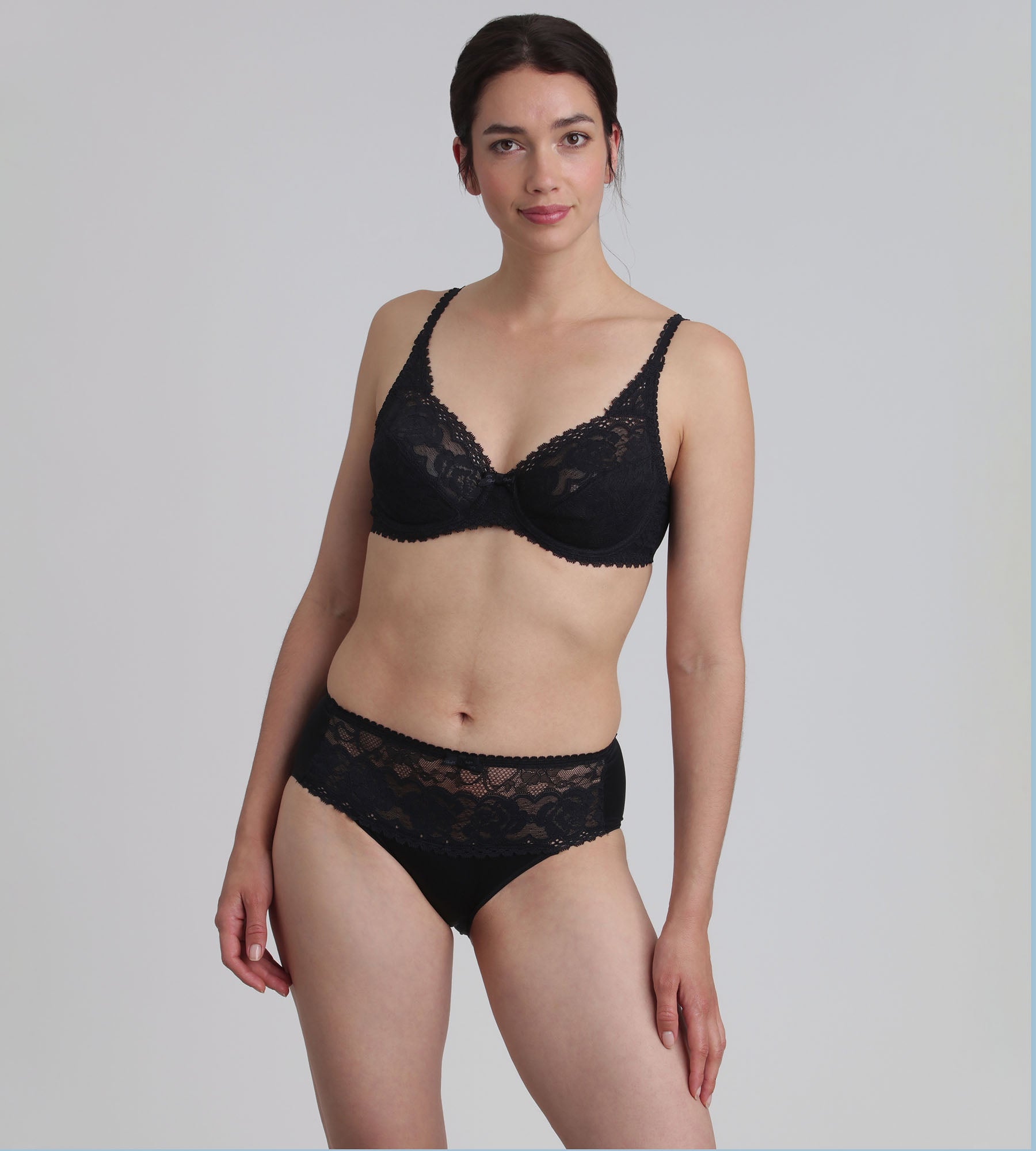 Playtex® Reggiseno con ferretto nero Flowery Lace Riciclato