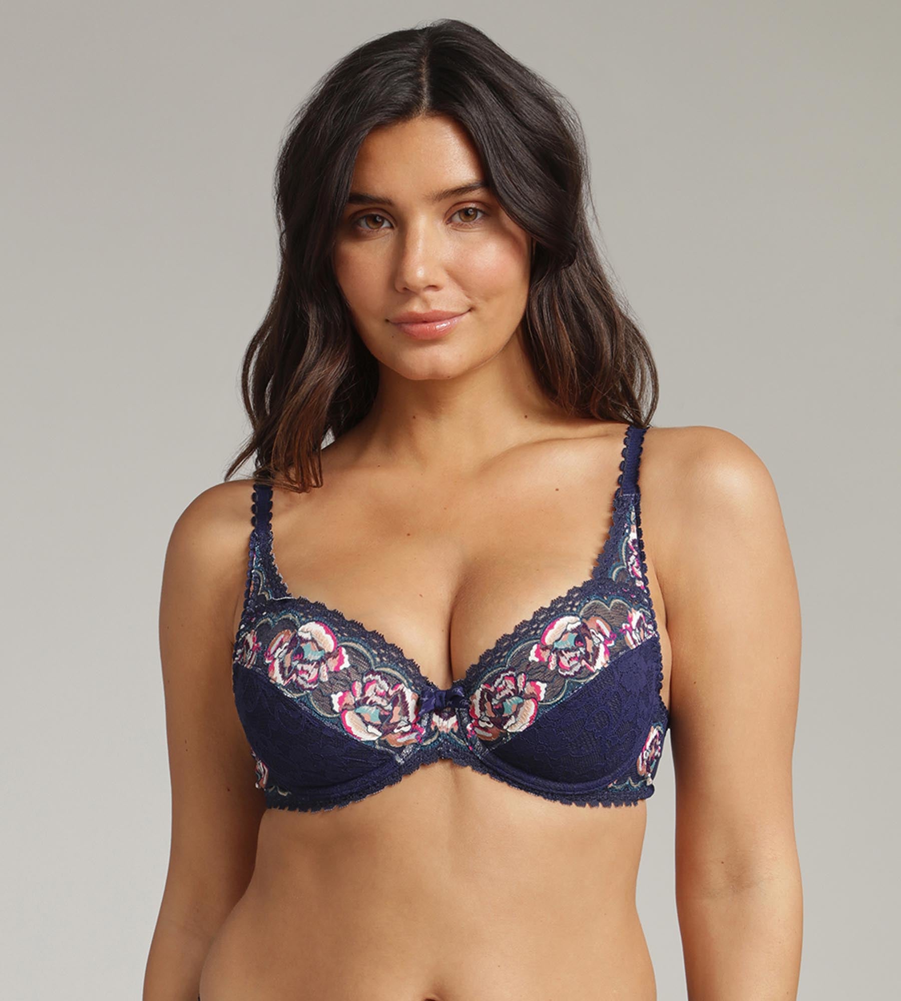 Playtex® Reggiseno con ferretto blu floreale Flowery Lace Riciclato