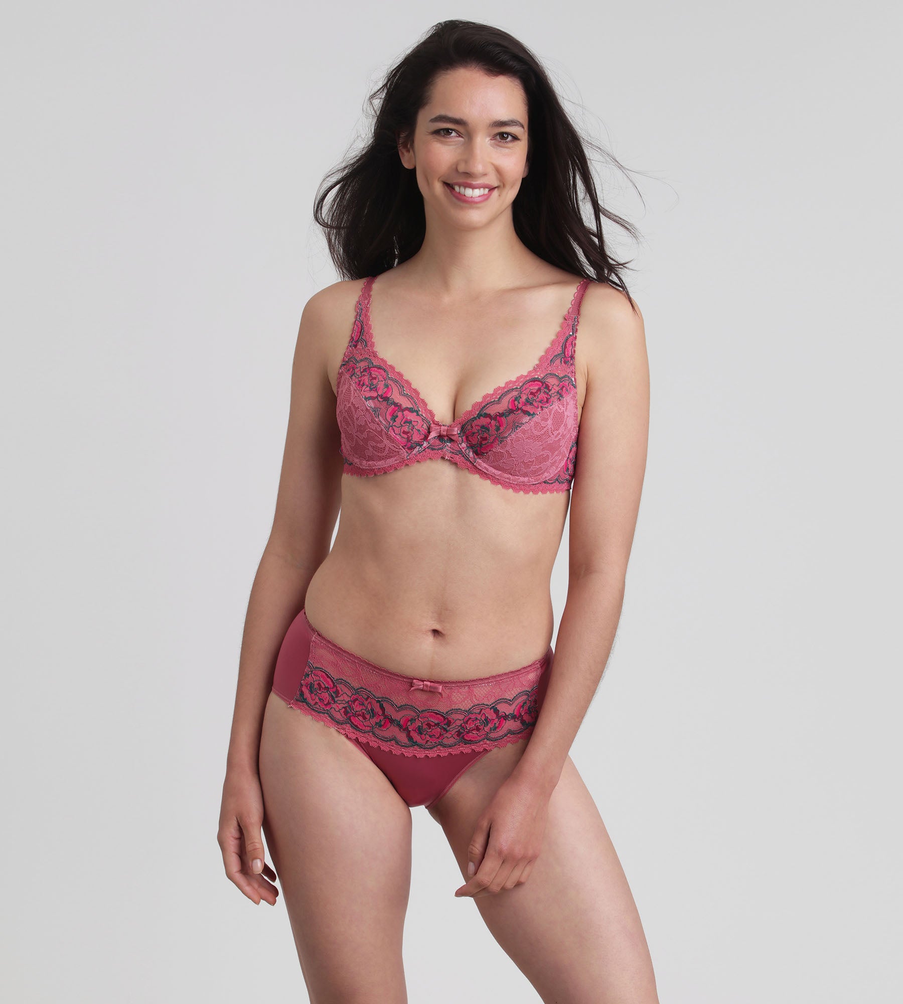 Playtex® Slip rosa floreale Flowery Lace Riciclato