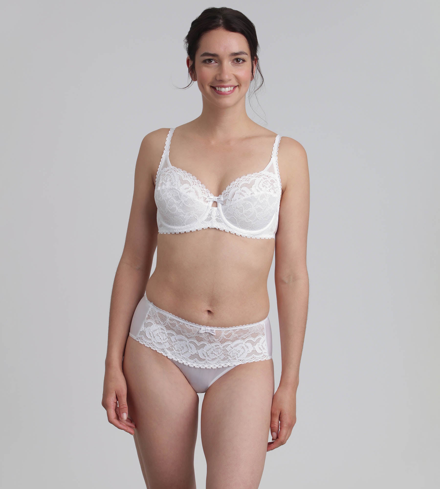 Playtex® Reggiseno balconcino bianco Flowery Lace Riciclato