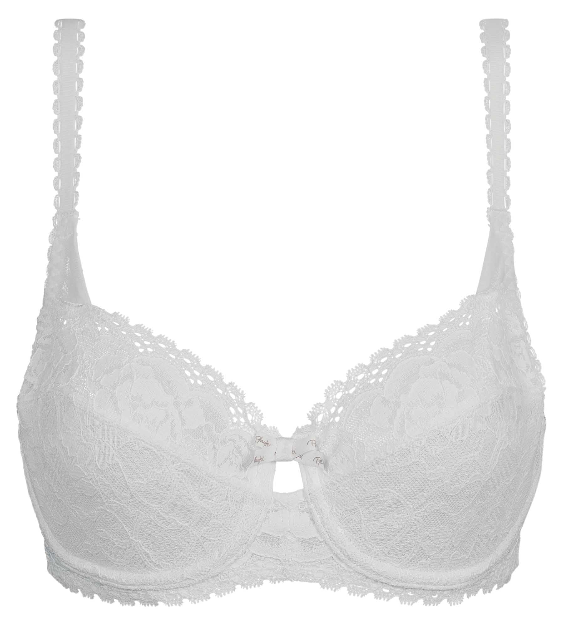 Playtex® Reggiseno balconcino bianco Flowery Lace Riciclato