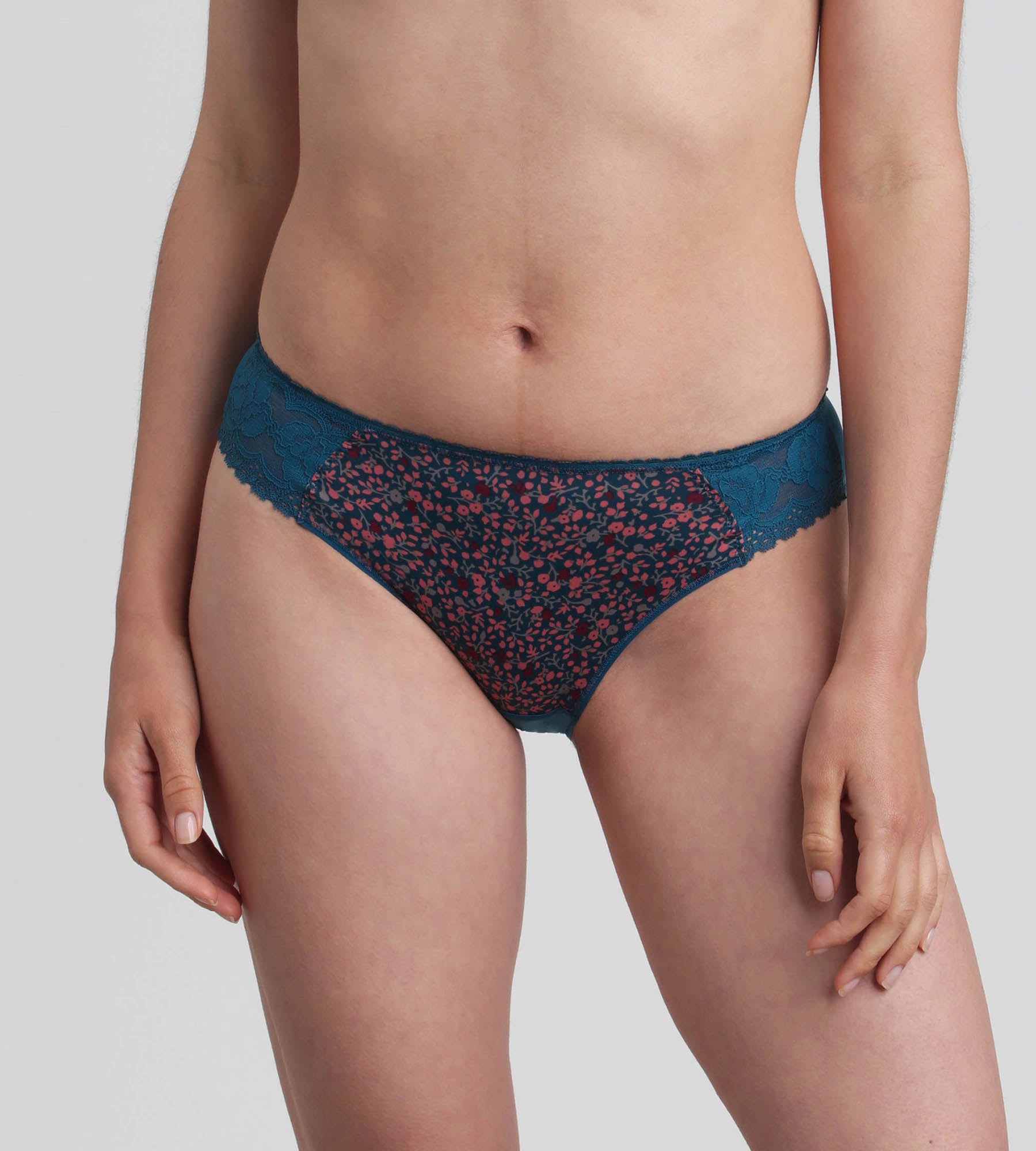 Playtex® Slip fantasia verde Flowery Lace Micro Riciclato