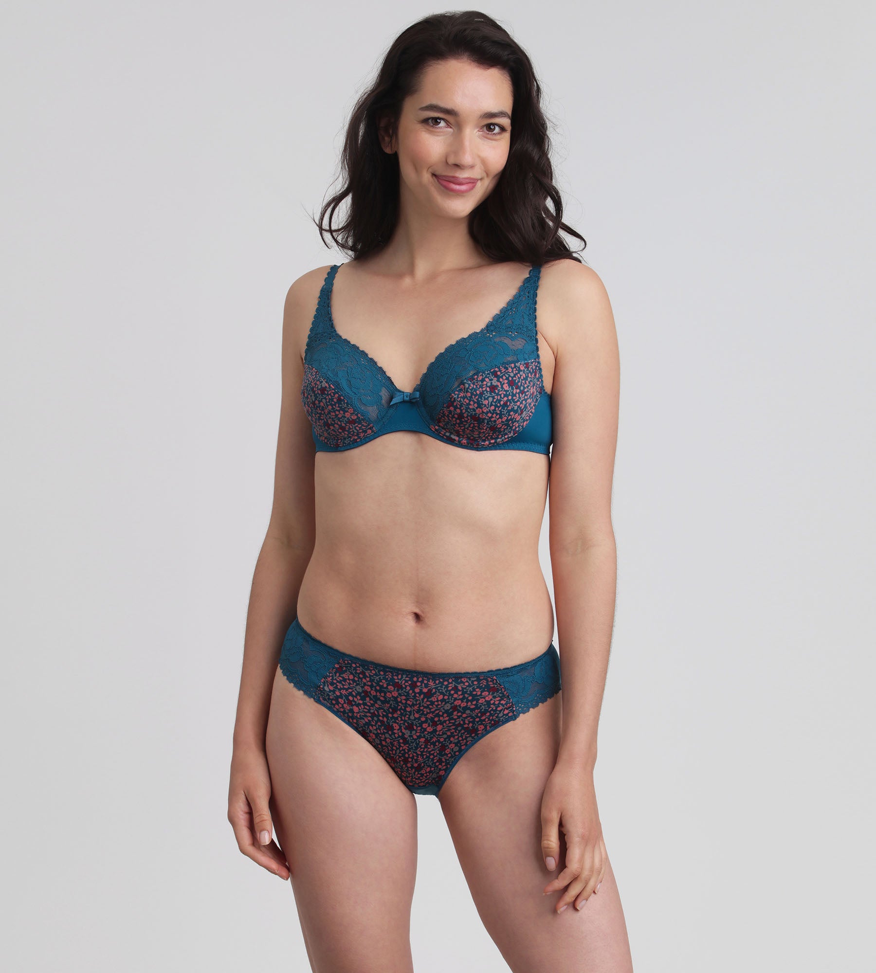 Playtex® Slip fantasia verde Flowery Lace Micro Riciclato