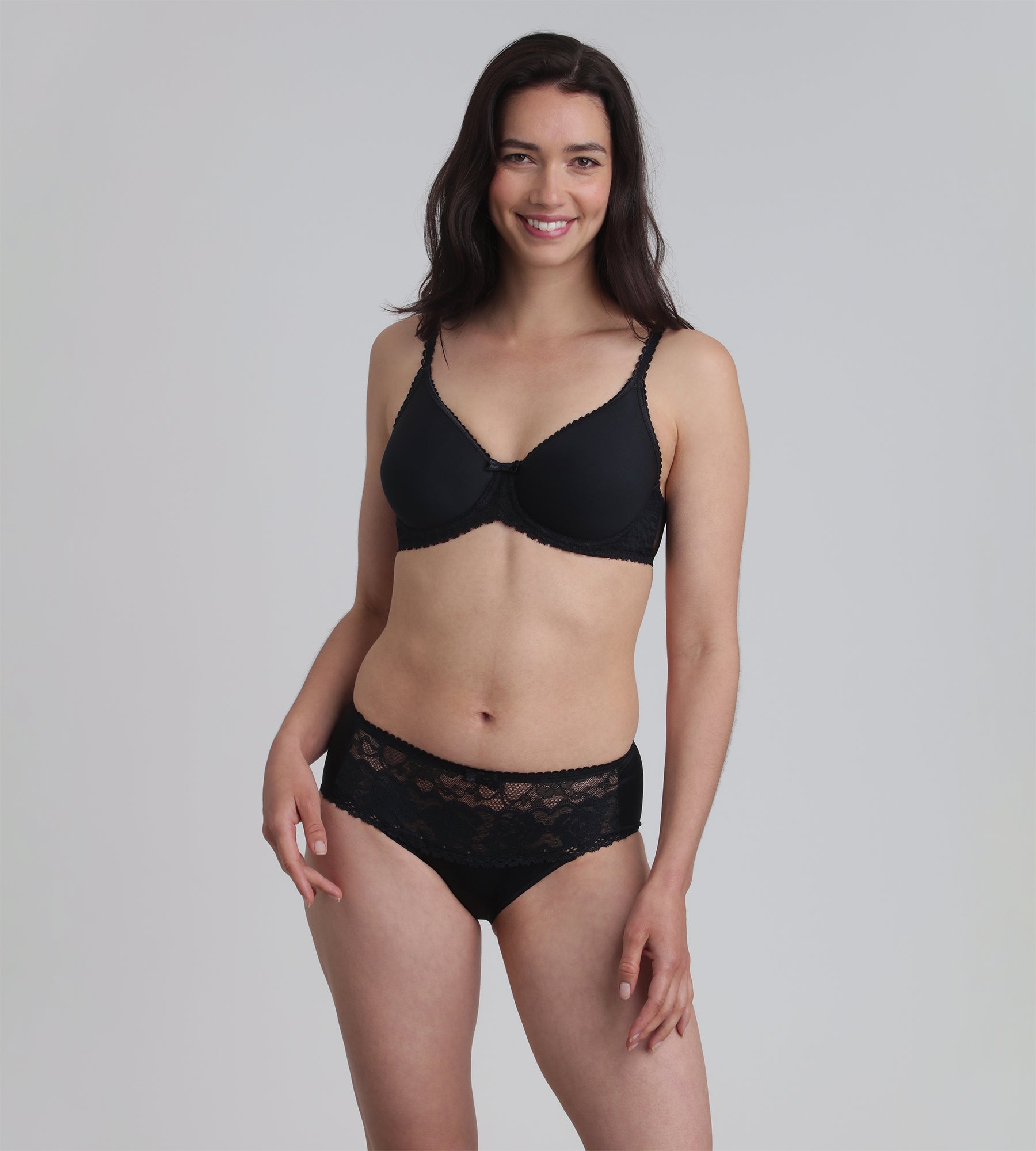 Playtex® Reggiseno spacer con ferretto nero Flowery Lace Riciclato