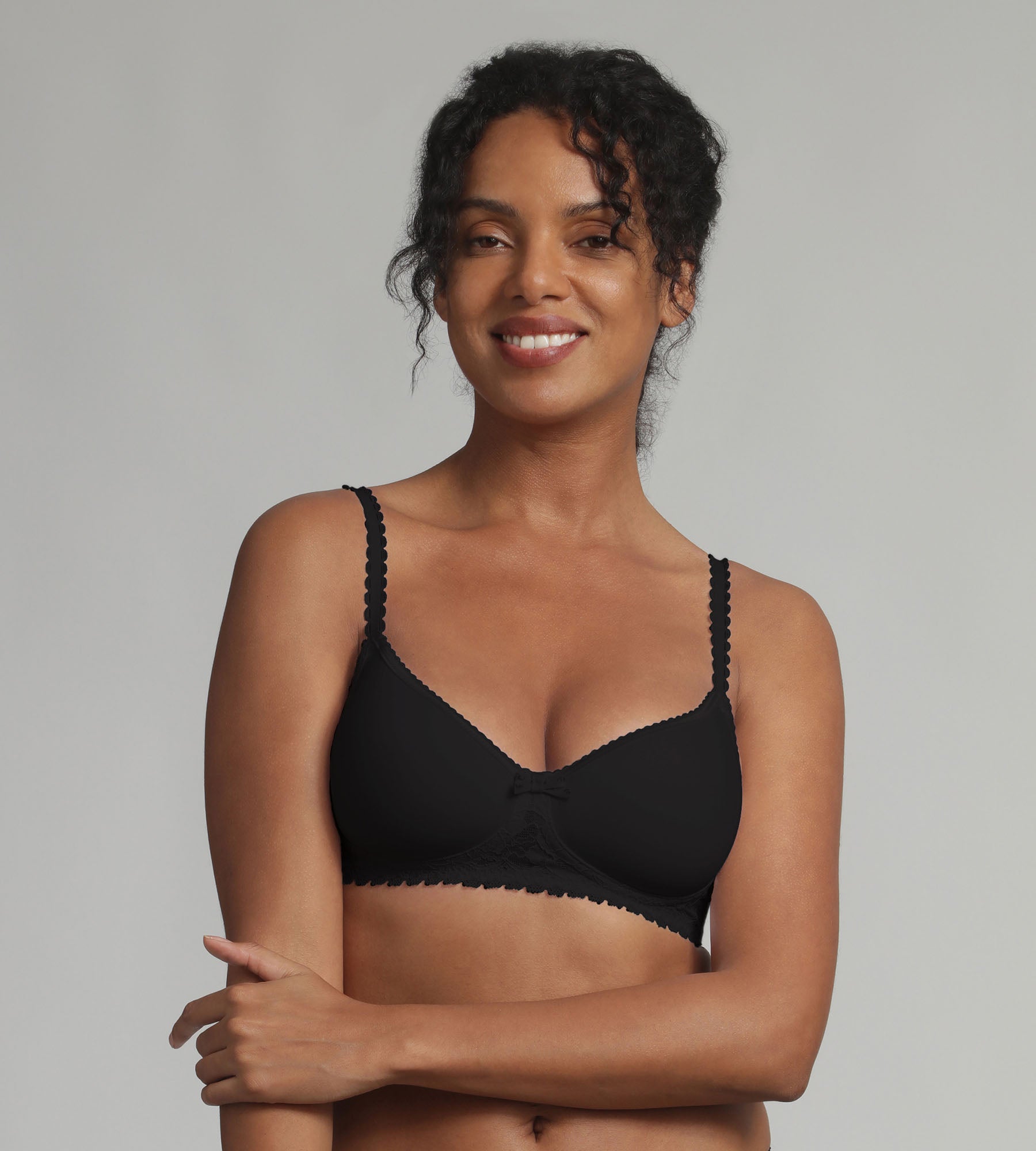 Playtex® Reggiseno spacer senza ferretto Nero Flowery Lace Riciclato