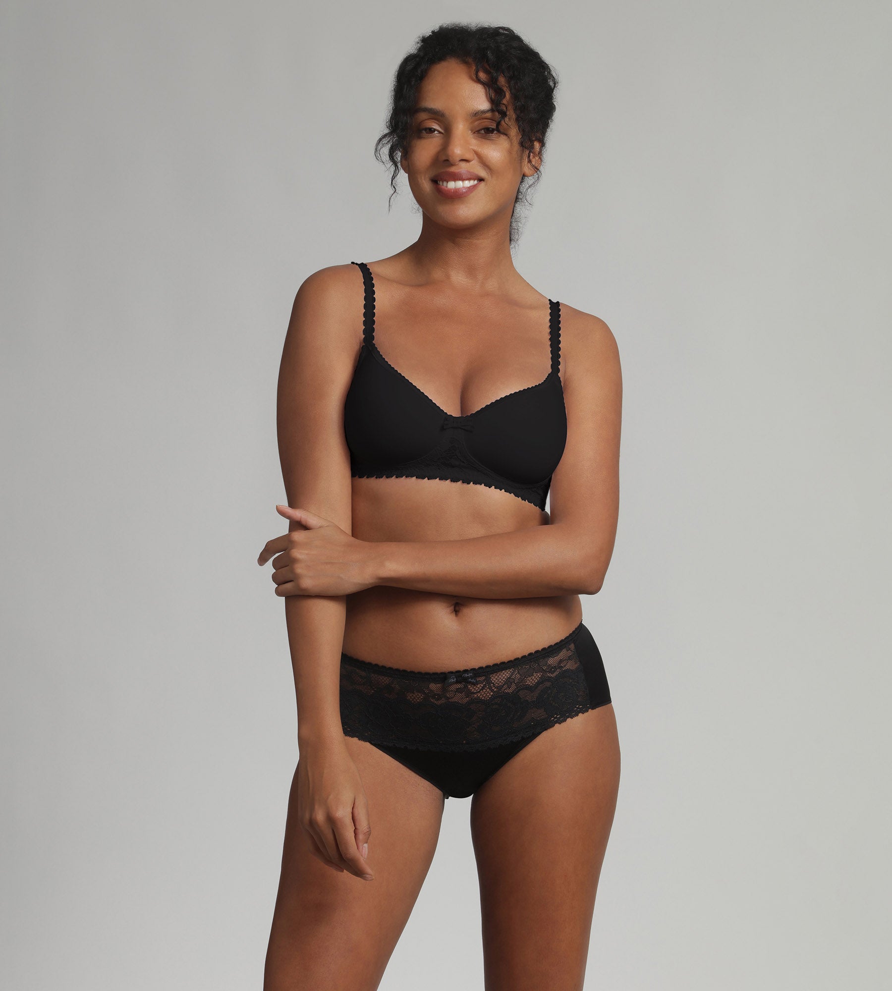 Playtex® Reggiseno spacer senza ferretto Nero Flowery Lace Riciclato