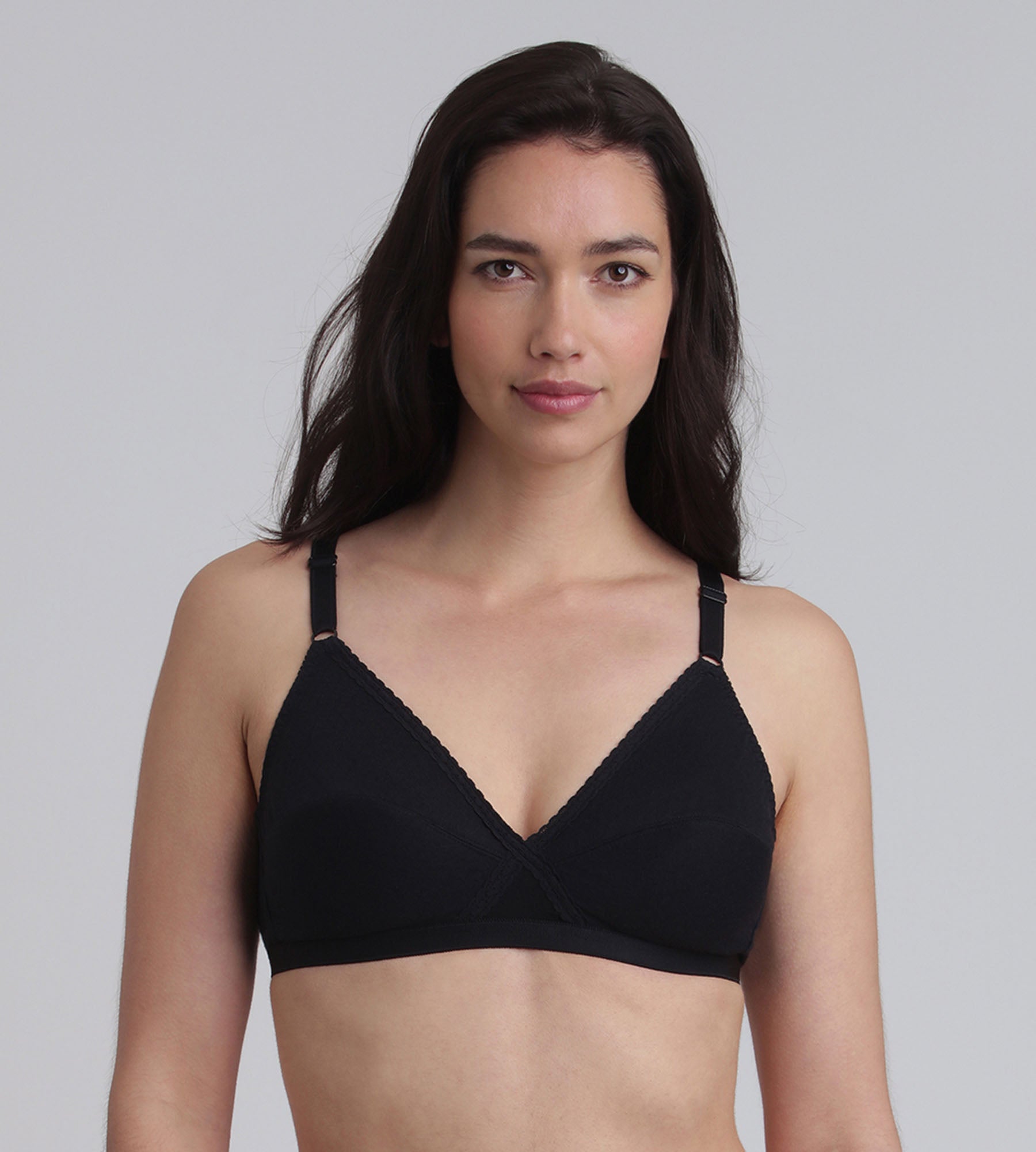 Playtex® Reggiseno senza ferretto nero Essential Support Coton