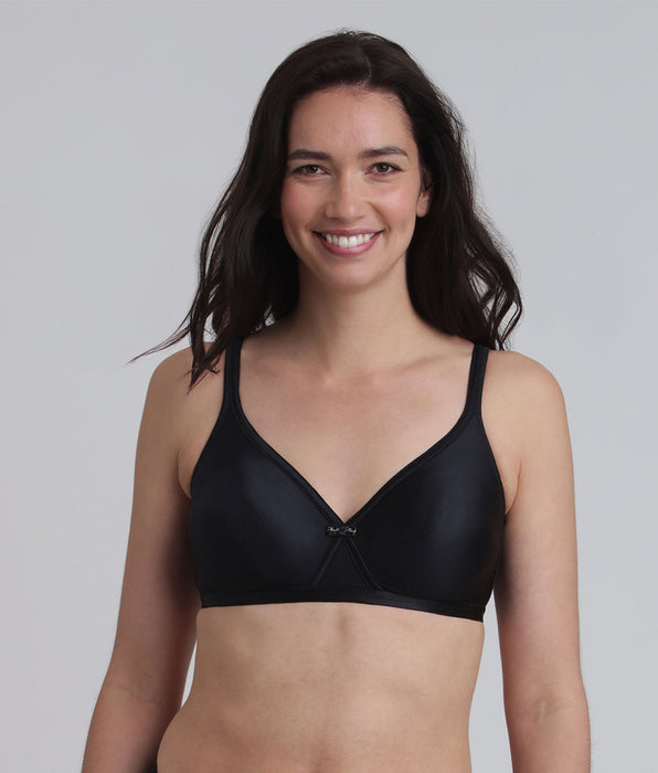 Playtex® Reggiseno senza ferretto nero Satiny Micro Support