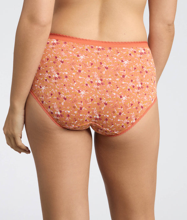 Playtex® Set di 3 slip arancione, beige, stampa floreale Cotone Stretch