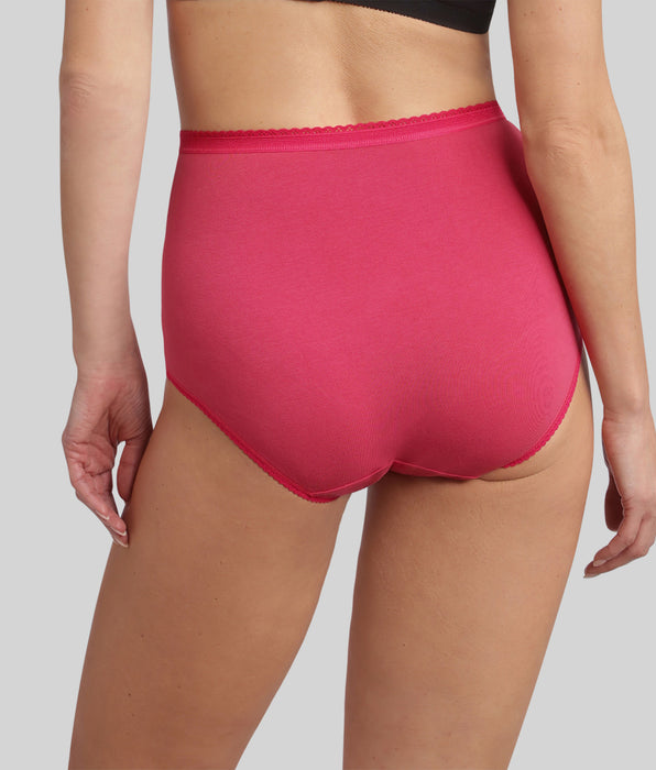 Playtex® Pacco di 3 slip a vita alta viola Cotone Stretch