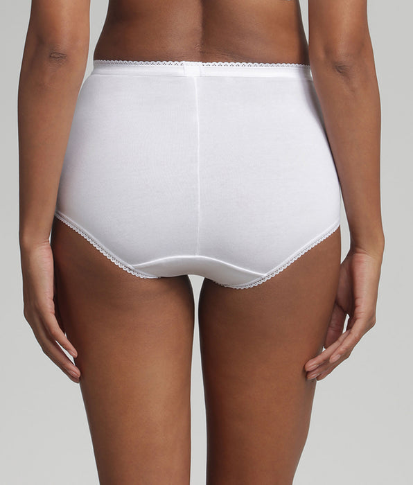 Playtex® Pacco da 3 slip vita alta bianchi Cotone e Pizzo