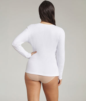 Maglietta maniche lunghe bianca Thermal Natural