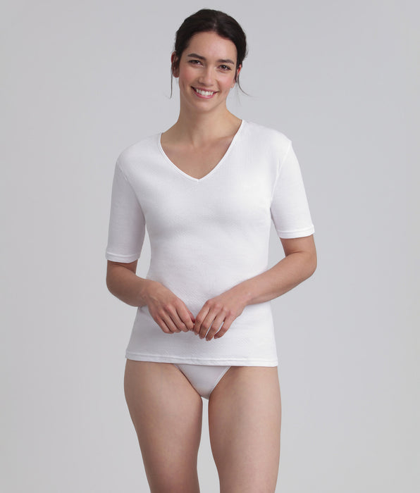 Playtex® Maglietta a maniche corte Bianco Thermal Natural
