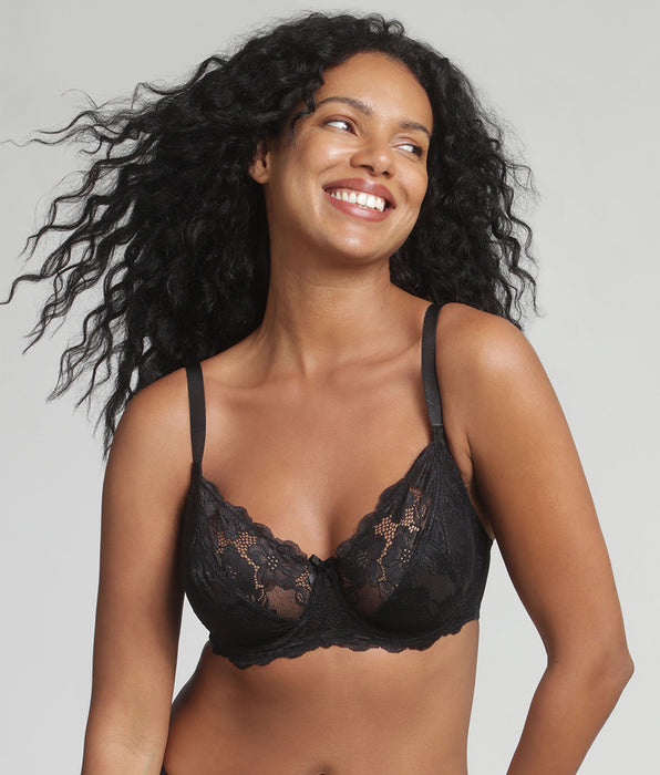 Playtex® Reggiseno balconcino con ferretto nero Essential Elegance