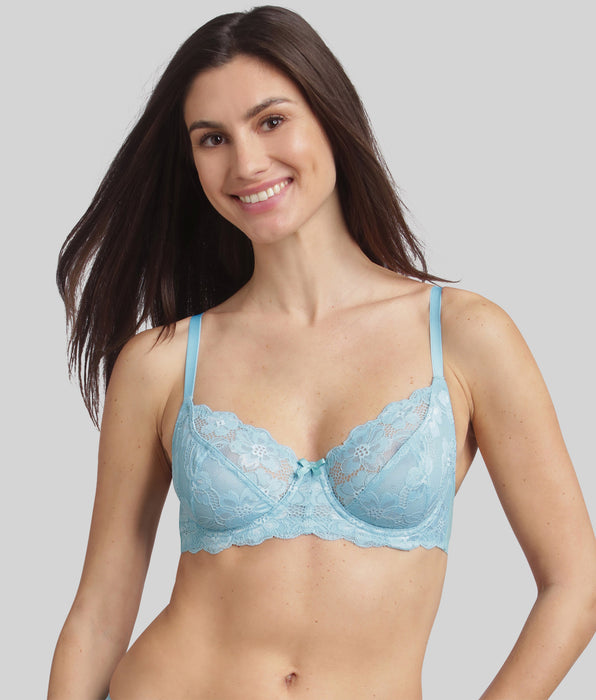 Playtex® Reggiseno balconcino con ferretto blu latte Essential Elegance