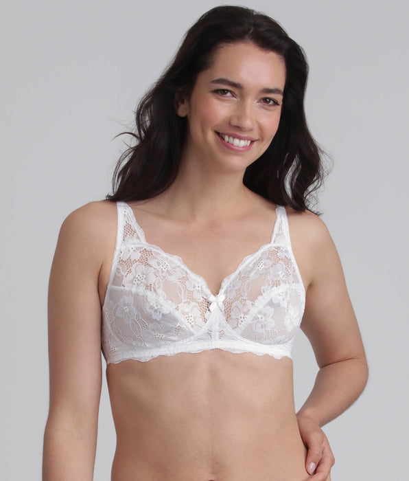 Playtex® Reggiseno balconcino senza ferretto bianco Essential Elegance