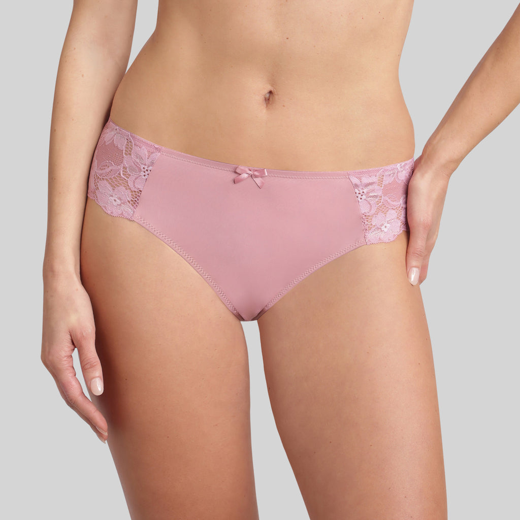 Set di 3 slip in cotone e pizzo - VIOLA - Donna - 8.00