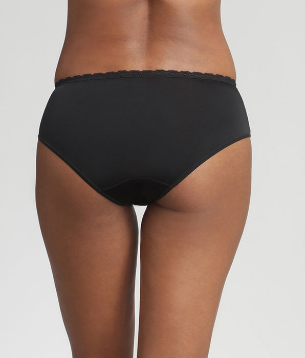 Playtex® Slip midi in pizzo nero Ideal Posture