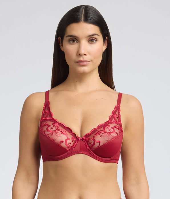 Playtex® Reggiseno con ferretto rosso velluto Essential Elegance Embroidery