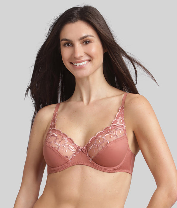 Playtex® Reggiseno con ferretto cannella Essential Elegance Embroidery