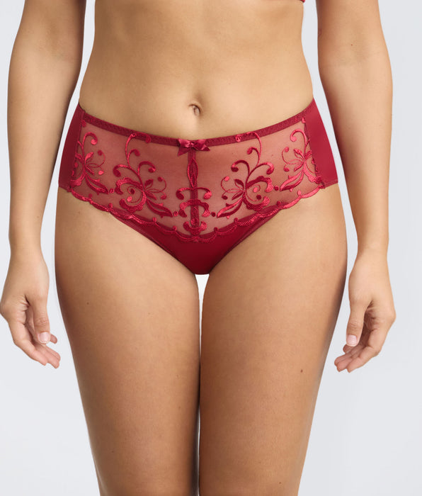 Playtex® Slip rosso velluto Essential Elegance Embroidery