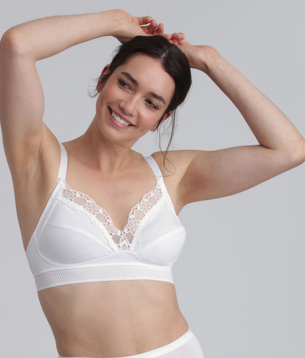 Playtex® Reggiseno senza ferretto bianco 65% cotone Bio Feel Good Support