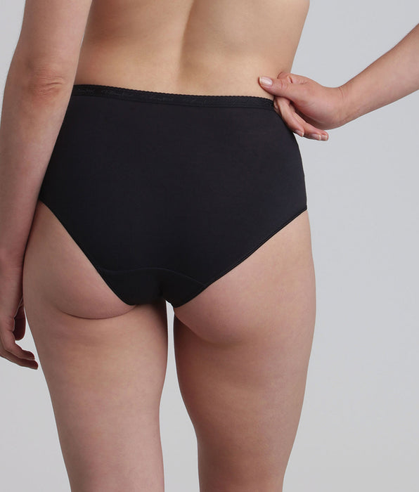 Playtex® Pacco da 2 slip neri Cotone Bio