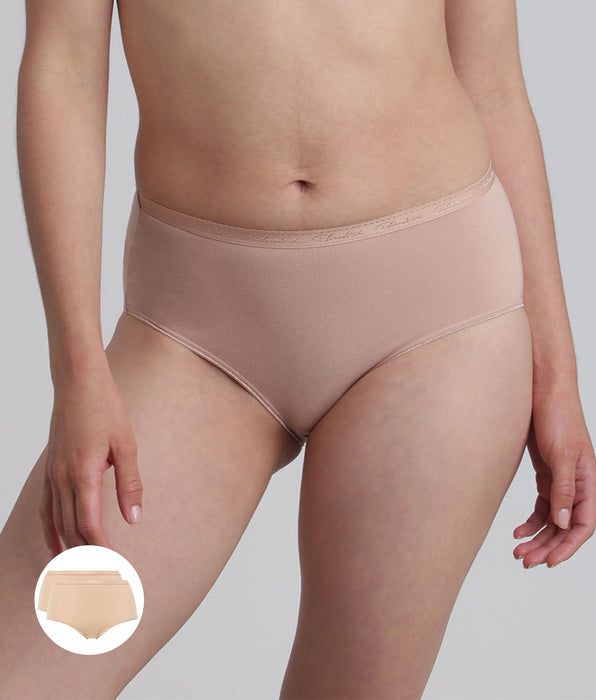 Playtex® Pacco da 2 slip beige Cotone Bio