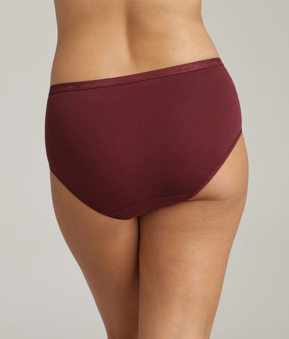 Playtex® Pacco da 3 slip geranio, stampado e cremisi Cotone Bio